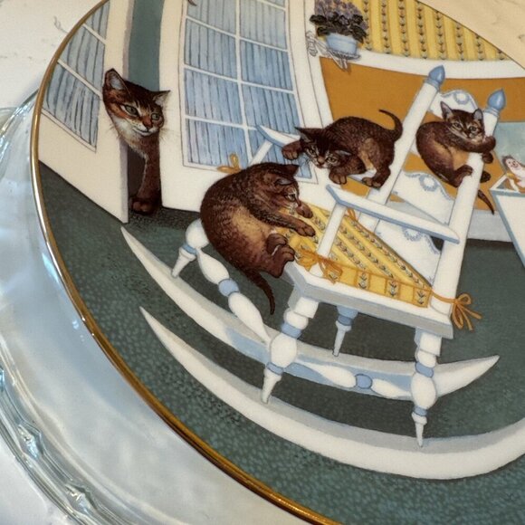 The Hamilton collection cat plate country kitties1988 Gerardi Rock and Rollers - Picture 12 of 14